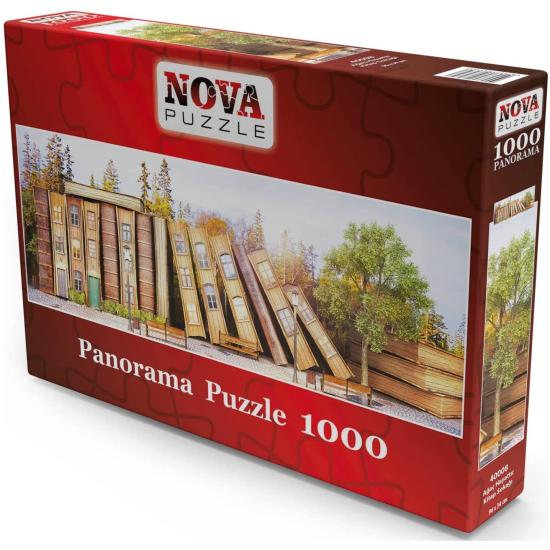 Puzzle Nova Panorama Rua do Livro de 1000 Pzs