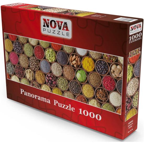 Puzzle Nova Panorama Especiarias Coloridas 1.000 unidades