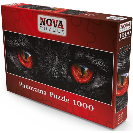 Puzzle Nova Panorama Cat's Eyes 1000 peças