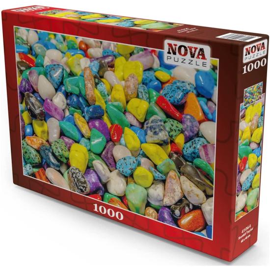 Puzzle Nova Pedras Coloridas 1000 Peças