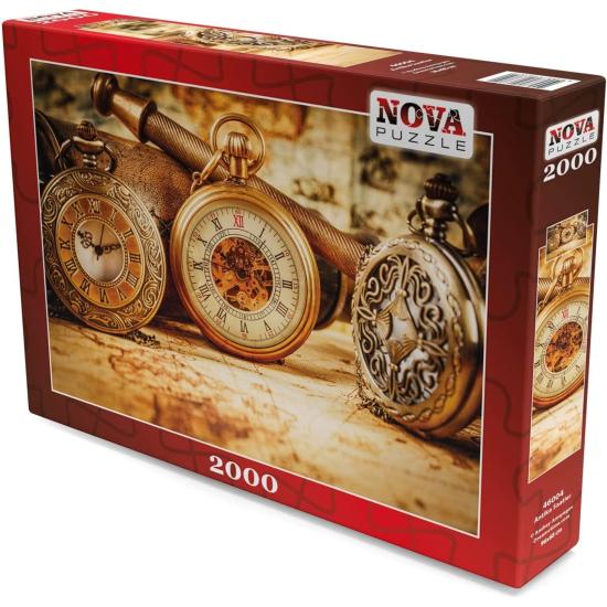 Puzzle Nova Relógios Antigos 2.000 Peças