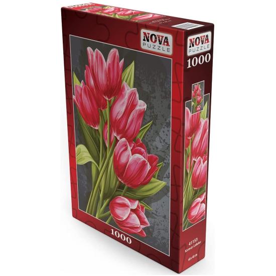 Puzzle Nova Tulipas Vermelhas 1000 Peças Puzzle Nova Tulipas Vermelhas 1000 Peças