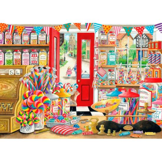 Casa de Lontra Puzzle Velha Loja de Doces 1.000 Peças