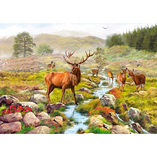 Puzzle Otter House Deer no Parque Nacional de 1000 peças