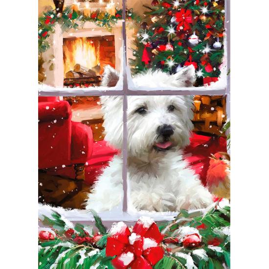 Puzzle de 1000 peças Otter House esperando o Papai Noe