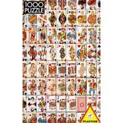 Baralho de cartas de Puzzle Piatnik de 1000 peças