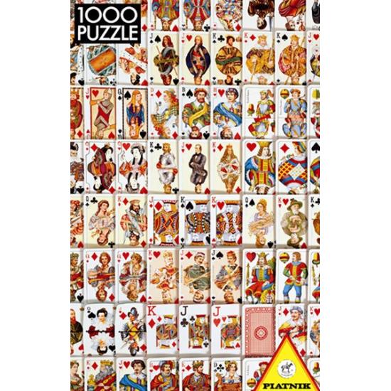 Baralho de cartas de Puzzle Piatnik de 1000 peças