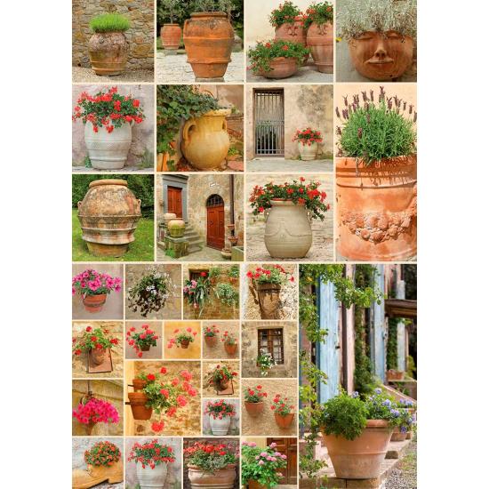 Coleção de vasos de flores de Puzzle Piatnik de 1.000 peç