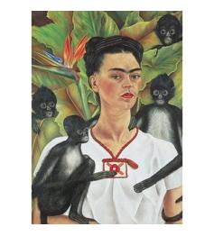 Puzzle Piatnik Frida Kahlo autorretrato com macacos 1000