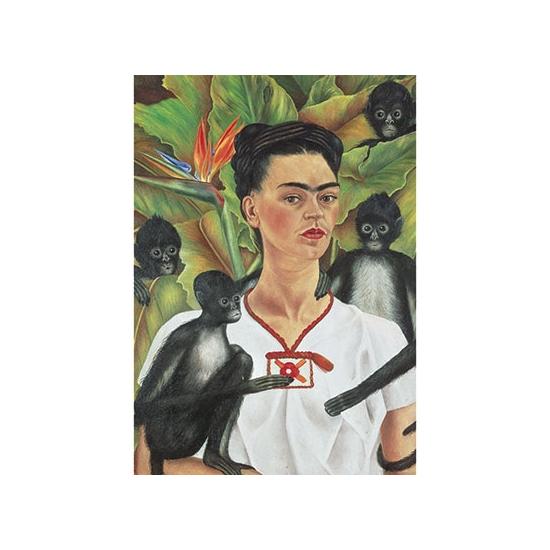 Puzzle Piatnik Frida Kahlo autorretrato com macacos 1000