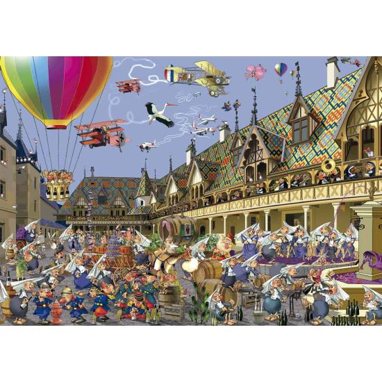 Puzzle Leilão de Vinhos Piatnik em Beaune 1000 Peças