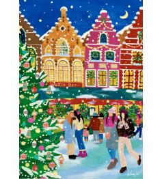 Puzzle Pieces and Peace Mercado De Natal Em Bruges de 1000 peças