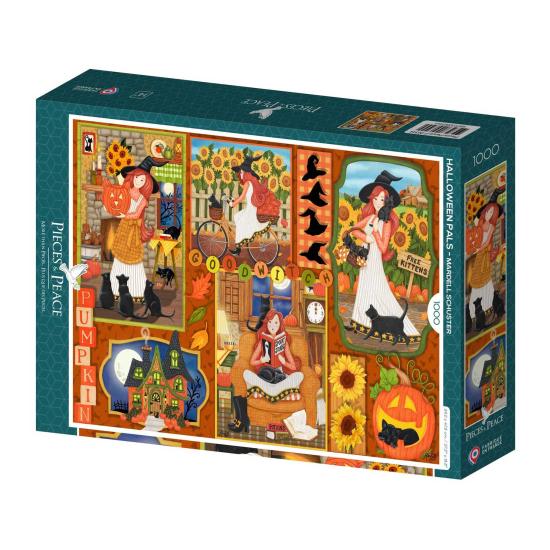 Puzzle Pieces and Peace Amigos De Halloween 1000 Pçs