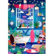 Puzzle Pieces and Peace Bolhas E Estrelas 1000 Pçs