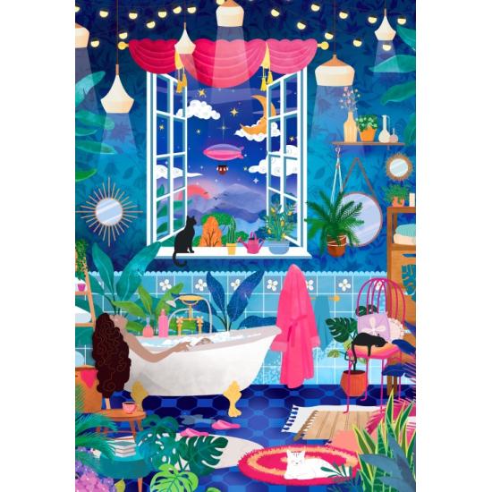 Puzzle Pieces and Peace Bolhas E Estrelas 1000 Pçs