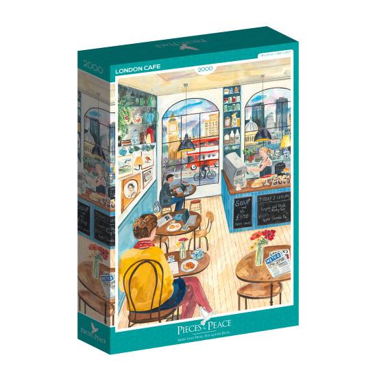 Puzzle Pieces and Peace Café em Londres de 2000 peças