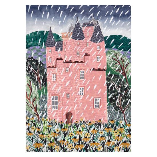 Puzzle Pieces and Peace Castelo Rosa de 1000 peças Puzzle Pieces and Peace Castelo Rosa de 1000 peças