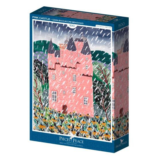 Puzzle Pieces and Peace Castelo Rosa de 500 Pçs Puzzle Pieces and Peace Castelo Rosa de 500 Pçs