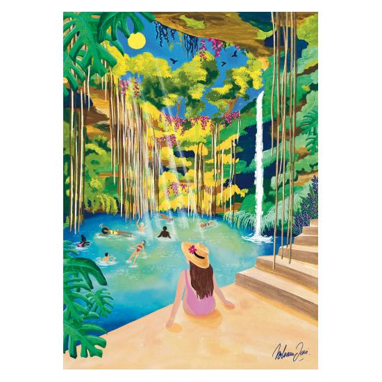 Puzzle Pieces and Peace Cenote Ik'il de 1000 peças