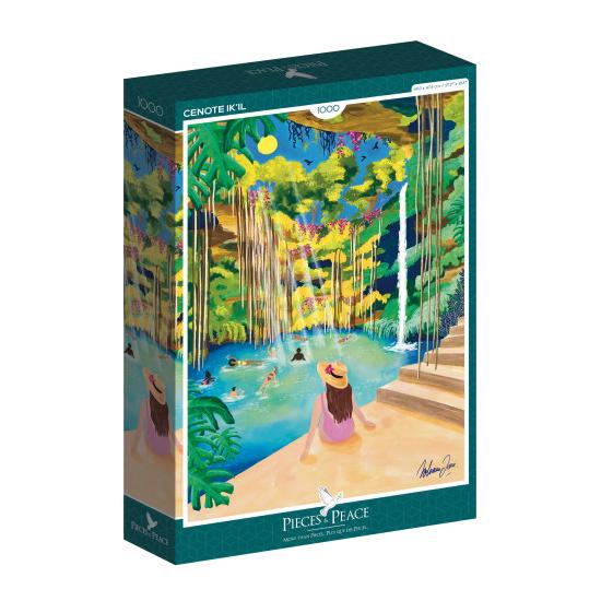 Puzzle Pieces and Peace Cenote Ik'il de 1000 peças