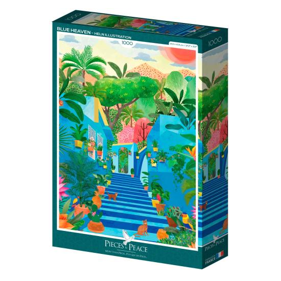 Puzzle Pieces and Peace Céu Azul de 1000 peças Puzzle Pieces and Peace Céu Azul de 1000 peças