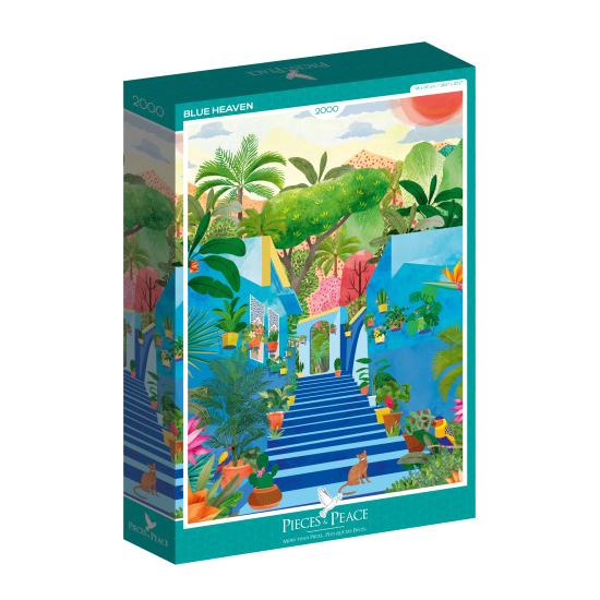 Puzzle Pieces and Peace Céu Azul de 2000 peças Puzzle Pieces and Peace Céu Azul de 2000 peças