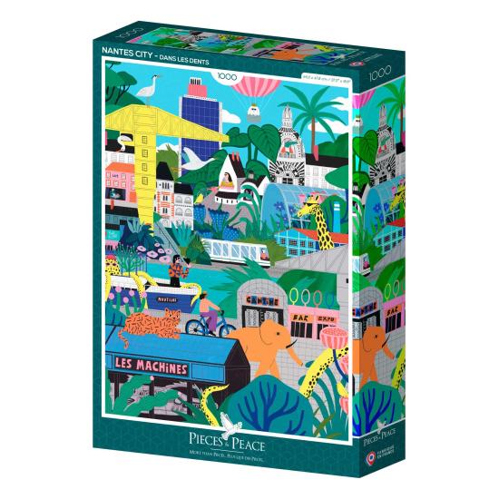 Puzzle Pieces and Peace Cidade de Nantes de 1000 pçs