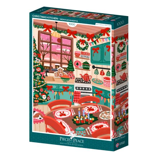 Puzzle Pieces and Peace Cozinha De Natal de 1000 pçs