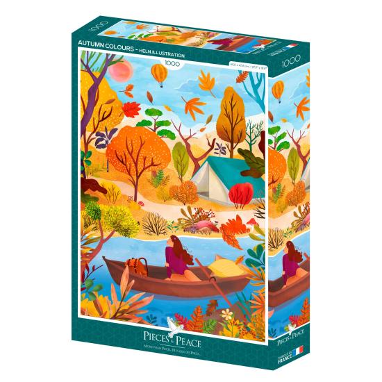 Puzzle Pieces and Peace Cores do Outono de 1000 pçs Puzzle Pieces and Peace Cores do Outono de 1000 pçs