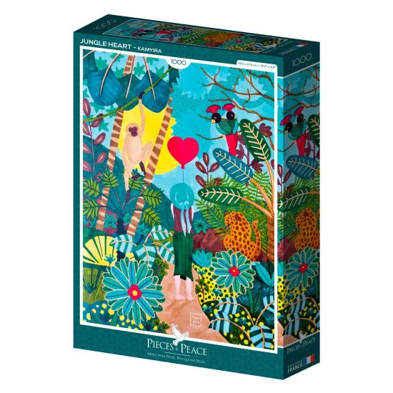 Puzzle Pieces and Peace Coração da Selva de 1000 Pçs