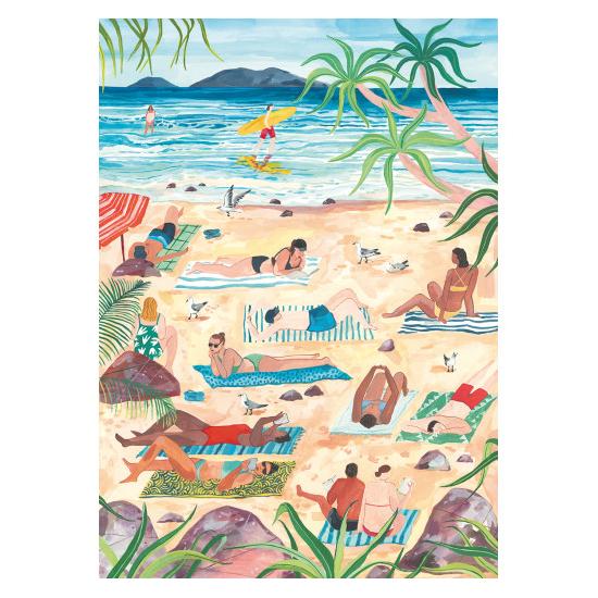 Puzzle Pieces and Peace Dia de Praia de 1000 peças