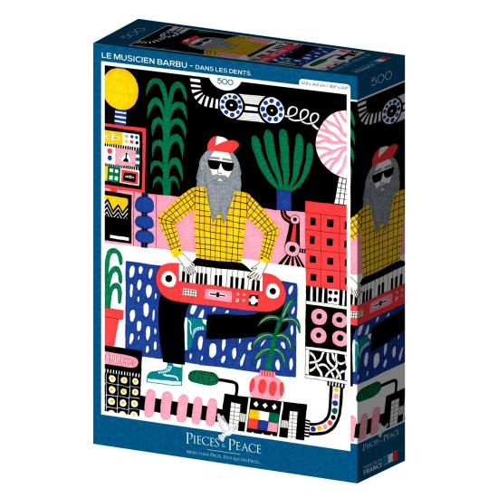 Puzzle Pieces and Peace O Músico Barbudo de 500 Pçs