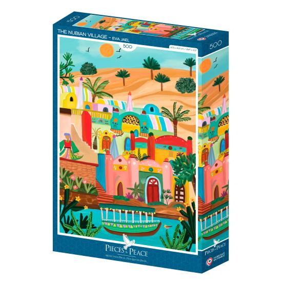 Puzzle Pieces and Peace A aldeia núbia 500 Pçs