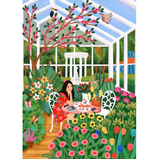 Puzzle Pieces and Peace Na estufa de 500 peças