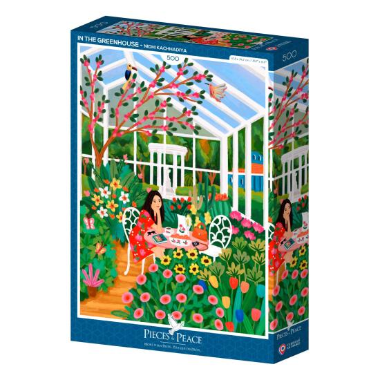 Puzzle Pieces and Peace Na estufa de 500 peças