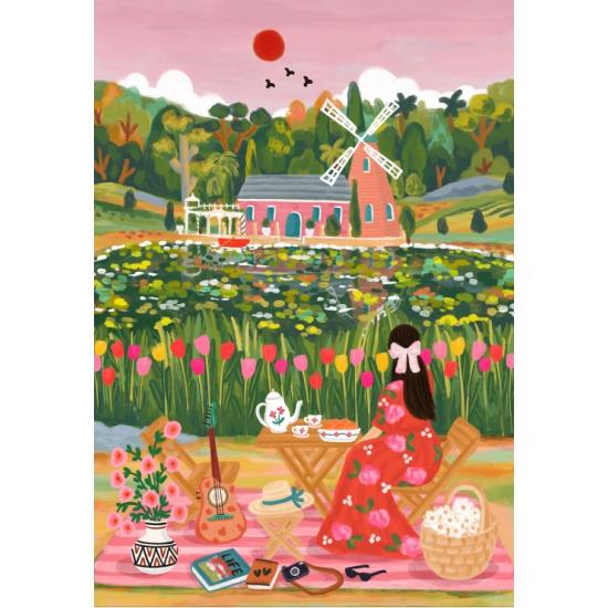 Puzzle Pieces and Peace No lago 1000 peças