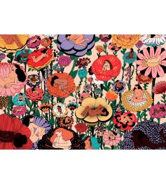 Puzzle Pieces and Peace Flores Femininas de 1000 pçs