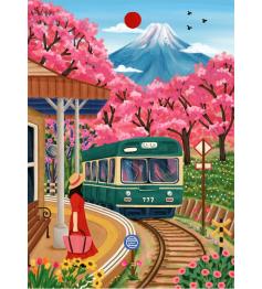 Puzzle Pieces and Peace Flores De Fuji 500 peças