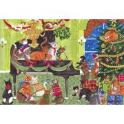 Puzzle Pieces and Peace Gatos No Piano de 1000 pçs