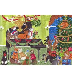 Puzzle Pieces and Peace Gatos No Piano de 1000 pçs