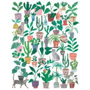 Puzzle Pieces and Peace Gatos e Plantas de 500 peças