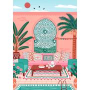 Puzzle Pieces and Peace Hotel em Marrocos de 500 peças