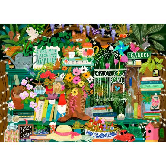 Puzzle Pieces and Peace A Biblioteca De Um Jardineiro 1500 peças