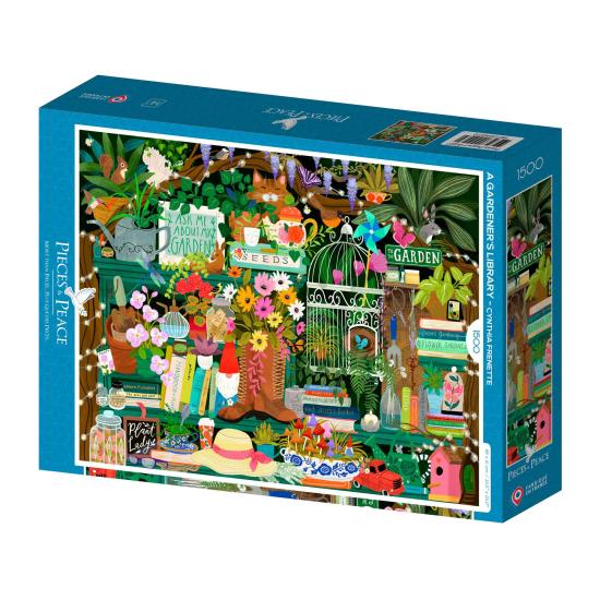 Puzzle Pieces and Peace A Biblioteca De Um Jardineiro 1500 peças