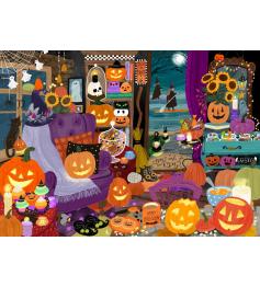 Puzzle Pieces and Peace Hora Das Bruxas De Halloween 1500 peças