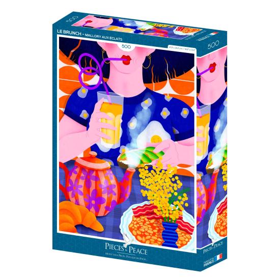 Puzzle Pieces and Peace Le Brunch de 500 Pçs Puzzle Pieces and Peace Le Brunch de 500 Pçs