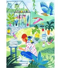 Puzzle Pieces and Peace Lendo No Jardim 500 peças