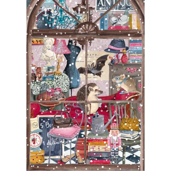 Puzzle Pieces and Peace Livraria De Natal de 1000 peças