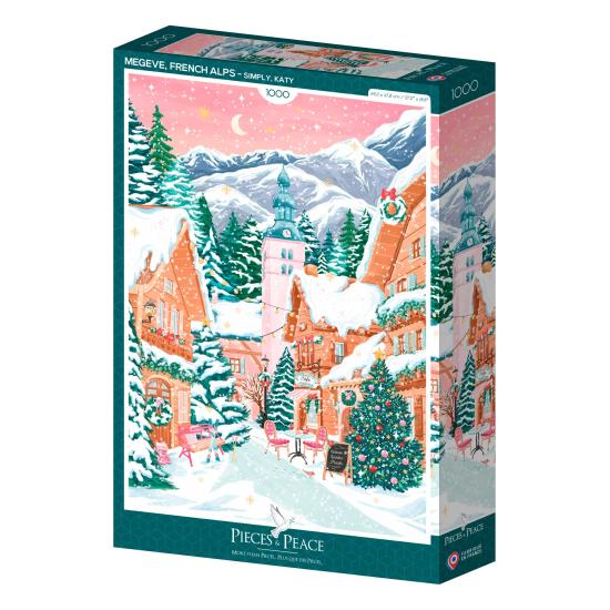 Puzzle Pieces and Peace Megève, Alpes Franceses de 1000 pçs