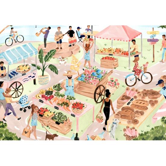 Puzzle Pieces and Peace Feira De Produtores 1000 Pçs